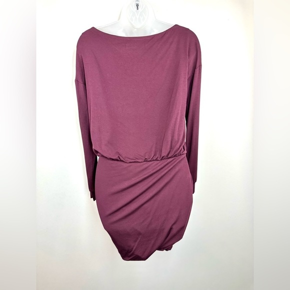 Bailey/44 Winter Mini Dress In Bordeaux Size Small NWT - Picture 7 of 12